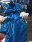 Rubies Sonic The Hedgehog Nintendo Pet Dog Coat Halloween Cosplay Costume Size L