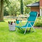 Set Of 2 Folding Beach Lounge Chair Backpack Camping Chair Cup Holder Pillows