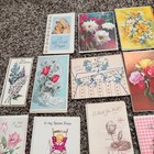 Vintage Greeting Cards Get Well Unused W envelopes  21   sympathy  1  Lot Of 22