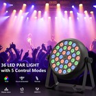 8pack 36 Led Rgb Stage Lighting Par Light Dmx Beam Party Ktv Dj Disco Lights