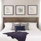 King Size Headboard Only Farmhouse Smooth Sleek Design Modern Country Muted Gray