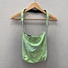 Victoria s Secret Pink Light Green Velour Casual Y2k Logo Crossbody Bag Size M