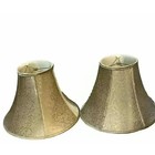 Aspen Creative Transitional Bell Shape Spider Construction Lamp Shads Set Of 2