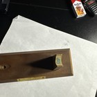 Antique Flintlock Pistol Lighter Brass gold silver W  Wooden Stand Japan