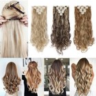 Clearance Clip In Full Head Hair Extensions Straight Natural As Human Hairpiece
