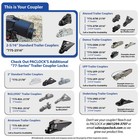 Paclock High-security Trailer Coupler Lock  2-5 16in   Stainless Steel Cone