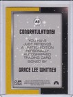 1997 Skybox Star Trek Original Autograph  a5 Grace Lee Whitney  janice Rand 