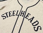 Authentic Ebbets Field Flannels Seattle Steelheads  3 Wool Nbl Jersey Xl Mariner