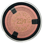 Casino Chip  Bank Club 25 Cents   Reno   Las Vegas Casino Legends Hall Of Fame