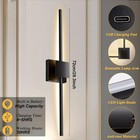 2 Pack Battery Operate Wall Sconce Dimmable Rechargeable W remote Led Wall Light
