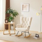 Rocking Chair Nursery  Upholstered Glider Rocker With High