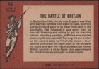 1965 A bc Battle Card  59 - Battle Of Britain - Printed In England - Excellent 