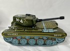 Rare 1950s Japan Vintage Sparkling Friction Tank 9    M-4 36100 Vehicle In Box     