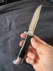 Buck Knife -  117  brahma  Fixed Blade - 8 3 4  Overall Length   Leather Sheath