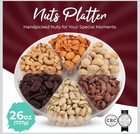 Assorted Nuts - Gourmet Gift Basket - 6 Sectional Platter