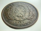1844 Half Penny Bank Token Province Of Canada Bank Of Montreal Aa656