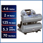 California Air Tools 4620ac Ultra Quiet   Oil-free Air Compressor - Used