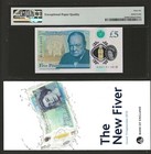 Great Britain 5 Pounds 2015  2016   P-394a England  aa01   Pmg 66 Epq Gem Unc 