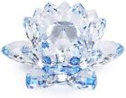 80mm 3   Home Wedding Decoration Glass Crystal Lotus Flower Fengshui Paperweight