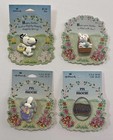 Hallmark 1990   s Easter Snoopy  Bunny  Dog  Egg Vintage Collectible Pins W tags