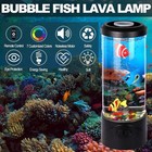 Artificial Fish Aquarium Night Light Bubble Lamp Home Office Gift Relaxation