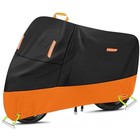 Mini Motorcycle Cover For Honda Grom M  72  X 33  X 39   Black   Orange 1