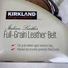 Kirkland Signature Mens Italian Full-grain Leather Belt  black  P32  B34  Nib