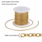 Stainless Steel Link Chain Necklace Cable Chain Silver gold For Jewelry Making