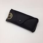 New Ray Ban Genuine Black Sunglasses Eyeglasses Case With Cleaning Cloth