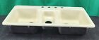 Kitchen Sink Vintage Cast Iron Original Porcelain Old Stock Almond Color