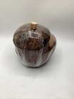 Hand Carved Tiki Coconut Monkey Piggy Bank Hawaiian Folkart Decor