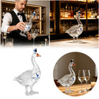 2026 New 3d Sculpted Grey Goose Glass Bottle 350ml Unique Glass Vod ka Bottle