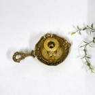 Vintage Brass Chamberstick Candle Holder  Ornate Embossed Design