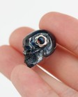 Gemstone Necklace Of 0 7  Kyanite Hand Carved Crystal Skull Pendant