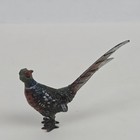 Antique Austrian Vienna Cold Painted Bronze Ring Neck Pheasant Bird