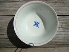 Antique Chinese Export Porcelain Famille Rose Floral Bowl 18th Cent  With Repair