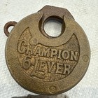 Antique Old Champion Miller 6 Lever Padlock W key Lock Is Not Working Properly