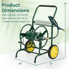 Garden Hose Reel Cart  230 Ft Of 5 8    Large Capacity W  2 Wheels  Storage Basket