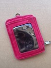 Victoria s Secret Vs Pink Lanyard Id Holder Wallet Badge Pink Zipper Closure