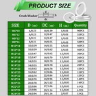 Ruibapa 510pcs Oil Drain Plug Crush Washer Kit 18 Sizes 510pcs  Silver