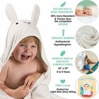 Bamboo Hooded Bath Pool Beach Towel Super Soft Absorbent Organic Baby Toddler
