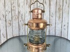 Brass   Copper Anchor Oil Lamp   Nautical Maritime Ship Lantern   Boat Light