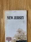 Texaco Map New Jersey Newark Jersey City Paterson 1974 Gas Oil Advertising