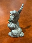 Vintage Spoontiques Pewter Miniature Whispering Bunny Rabbit Figurine