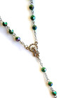 Irish Green Acrylic Rosary With Faceted Beads