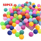10 50pcs Ping Pong Balls Mixed Colours No Logo Table Tennis Beer Wholesale 40mm