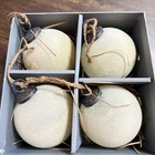 Pottery Barn Set Of 4 Felt Christmas Tree Ornaments  Large   White
