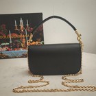                                                     Dg Leather Top Handle Chain Bag