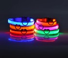 Led Dog Collar Nylon   Night Safety Flashing Glow Pet Harness  Battery Powered