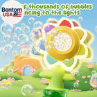 Sunflower Bubble Machine For Kids  Automatic Bubble Gun With Colorful Lights  Ha